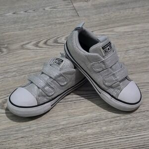 Converse Chuck Taylor All Star 2V Silver Glitter Size 9 Infant - 2 to 3 Years